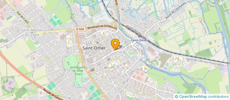 localisation de l'entreprise MONSIEUR HUGH MC GINLEY à SAINT-OMER