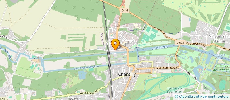 localisation de l'entreprise MONSIEUR HUGH NUGENT  CHANTILLY