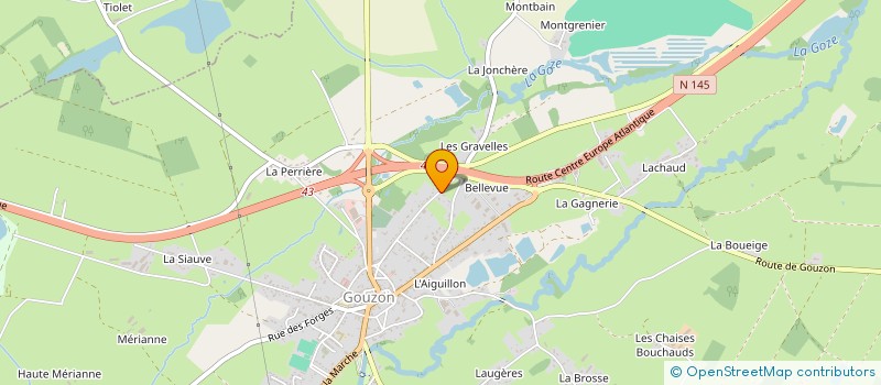 localisation de l'entreprise MONSIEUR HUGO ALANORD à GOUZON