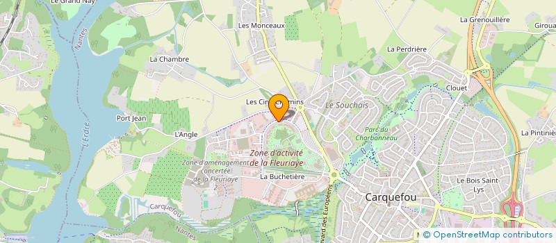 localisation de l'entreprise MONSIEUR HUGO ALLASSONNIERE à CARQUEFOU