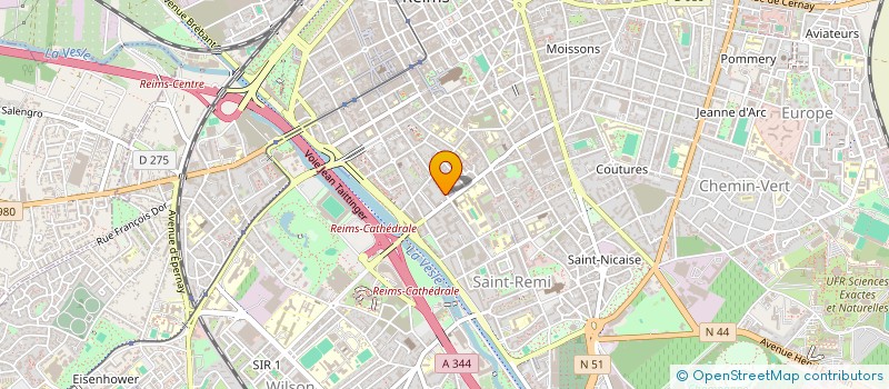 localisation de l'entreprise MONSIEUR HUGO ALVAREZ  REIMS