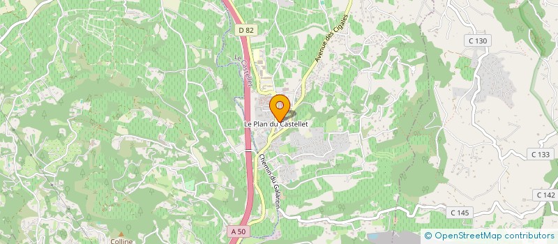 localisation de l'entreprise MONSIEUR HUGO AMICO  LE CASTELLET