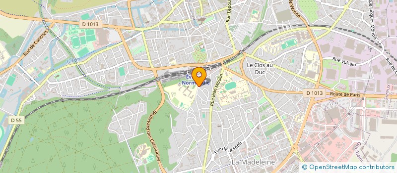 localisation de l'entreprise MONSIEUR HUGO ANDRES GUTIERREZ VALDENEGRO  EVREUX