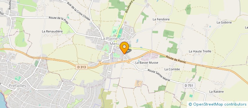 localisation de l'entreprise MONSIEUR HUGO ANDRIEUX à LA PLAINE-SUR-MER