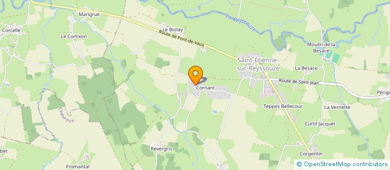 localisation de l'entreprise MONSIEUR HUGO ANGIUS  SAINT-ETIENNE-SUR-REYSSOUZE