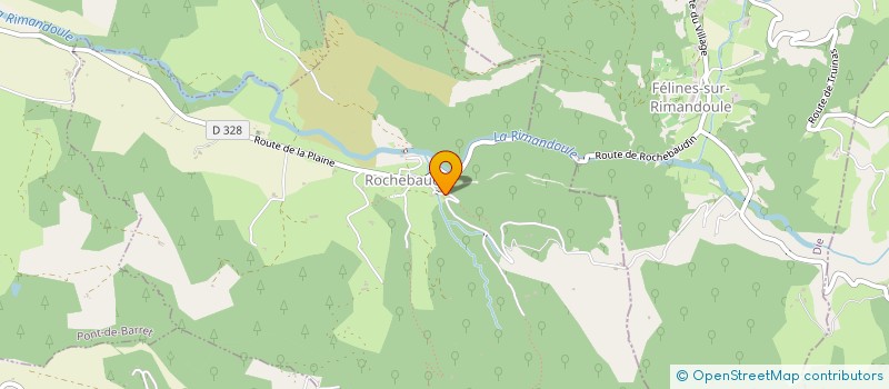 localisation de l'entreprise MONSIEUR HUGO ARNAVON  ROCHEBAUDIN