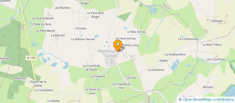 localisation de l'entreprise MONSIEUR HUGO ARRONDEL  MONTREUIL-DES-LANDES