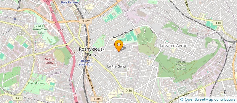 localisation de l'entreprise MONSIEUR HUGO ATTIA à ROSNY-SOUS-BOIS