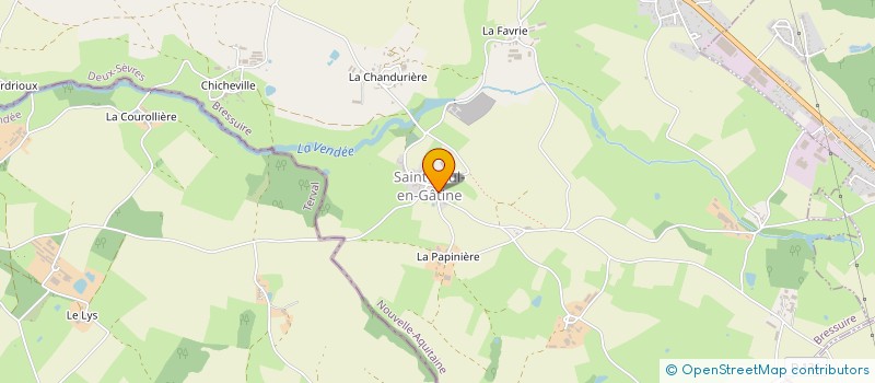 localisation de l'entreprise MONSIEUR HUGO AUBINEAU  SAINT-PAUL-EN-GATINE