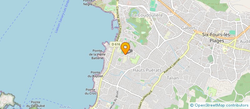 localisation de l'entreprise MONSIEUR HUGO BACH à SIX-FOURS-LES-PLAGES