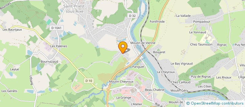 localisation de l'entreprise MONSIEUR HUGO BACH à SAINT-PRIEST-SOUS-AIXE