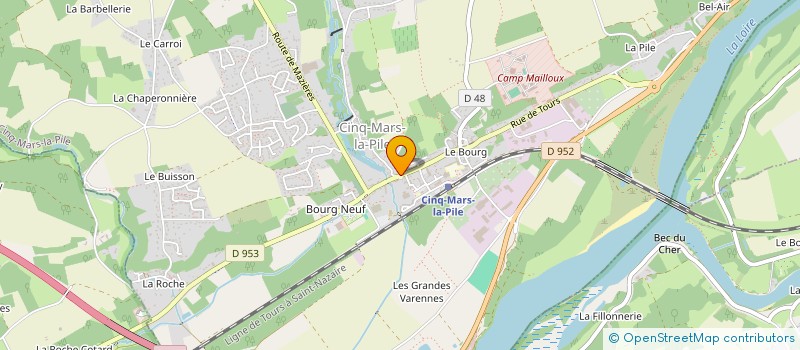 localisation de l'entreprise MONSIEUR HUGO BACHMANN  CINQ-MARS-LA-PILE