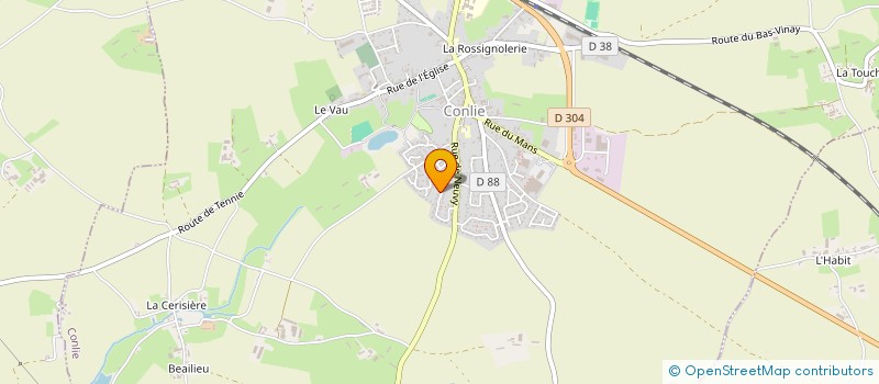 localisation de l'entreprise MONSIEUR HUGO BADAIRE  CONLIE