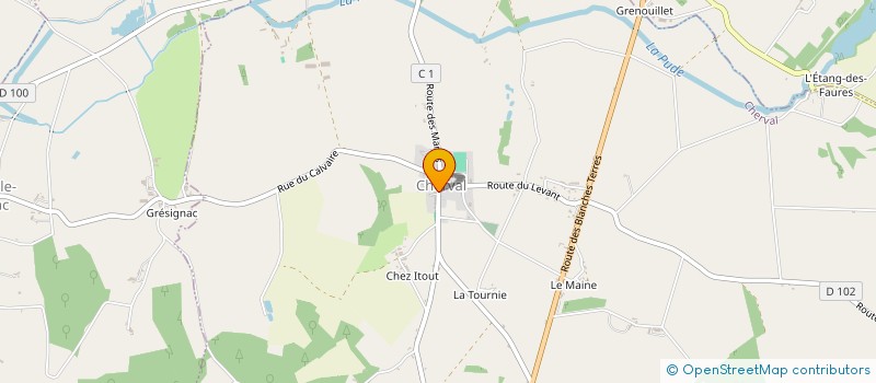 localisation de l'entreprise MONSIEUR HUGO BAHIN  CHERVAL