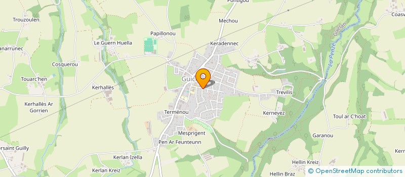 localisation de l'entreprise MONSIEUR HUGO BALLE  GUICLAN