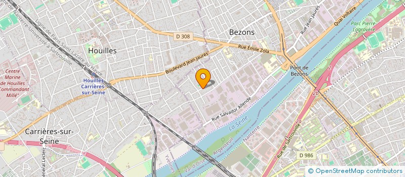 localisation de l'entreprise MONSIEUR HUGO BAPTISTA DE SOUZA  BEZONS