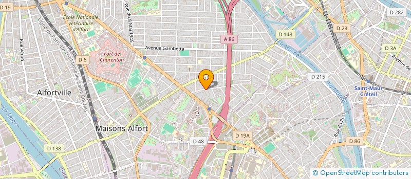 localisation de l'entreprise MONSIEUR HUGO BARRIER-HACHET  MAISONS-ALFORT