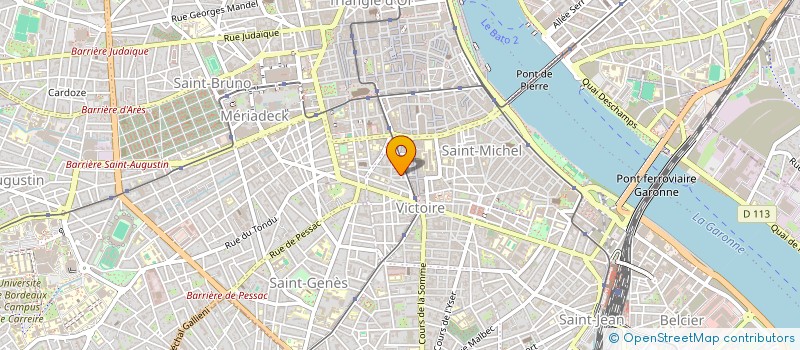 localisation de l'entreprise MONSIEUR HUGO BARRIEU  BORDEAUX