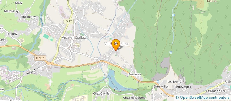 localisation de l'entreprise MONSIEUR HUGO BARTHE  VILLE-EN-SALLAZ