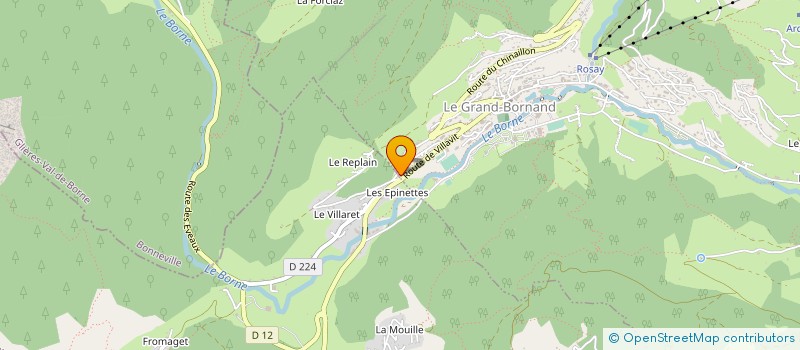 localisation de l'entreprise MONSIEUR HUGO BASTARD-ROSSET  LE GRAND-BORNAND