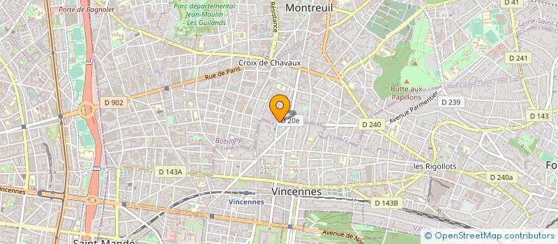 localisation de l'entreprise MONSIEUR HUGO BASTO PEREIRA DA CUNHA à MONTREUIL