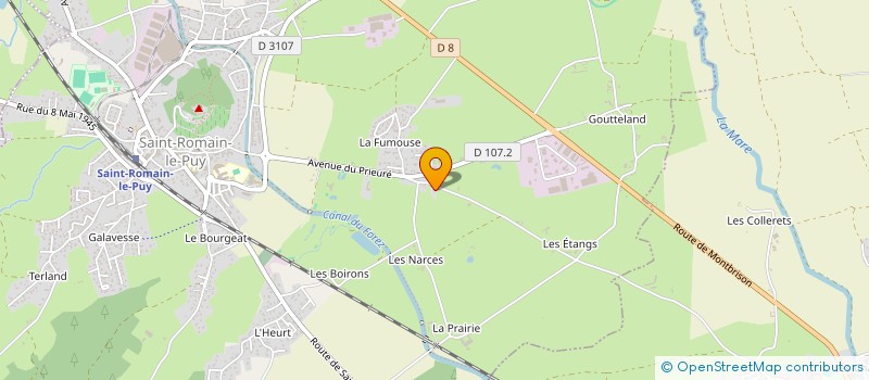 localisation de l'entreprise MONSIEUR HUGO BATTANDIER  SAINT-ROMAIN-LE-PUY