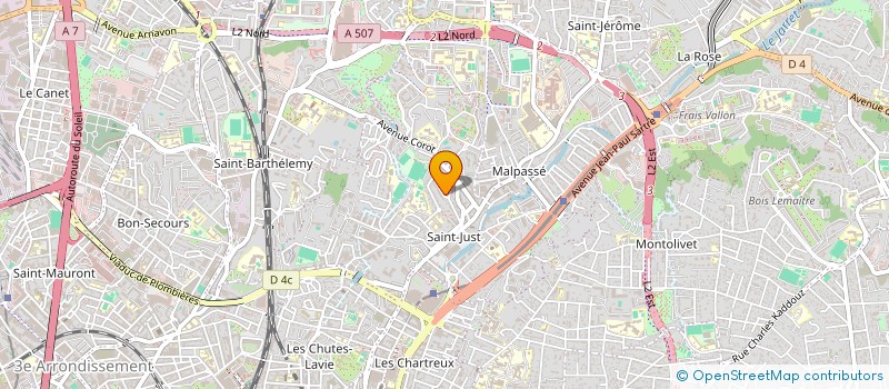 localisation de l'entreprise MONSIEUR HUGO BATTESTI à MARSEILLE