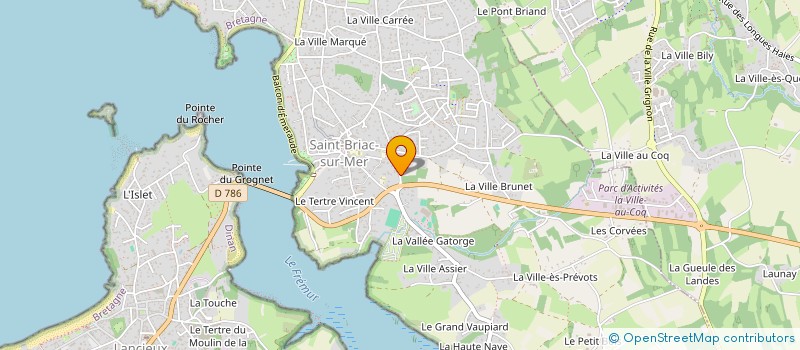 localisation de l'entreprise MONSIEUR HUGO BAUDU  SAINT-BRIAC-SUR-MER