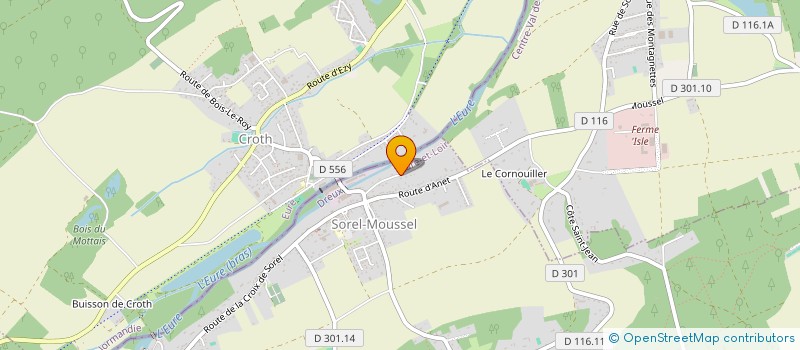 localisation de l'entreprise MONSIEUR HUGO BEAUGEARD à SOREL-MOUSSEL