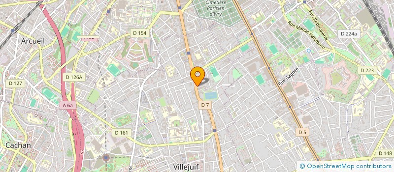 localisation de l'entreprise MONSIEUR HUGO BECQUET  VILLEJUIF