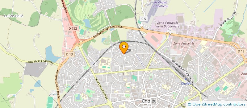 localisation de l'entreprise MONSIEUR HUGO BELLOEIL à CHOLET