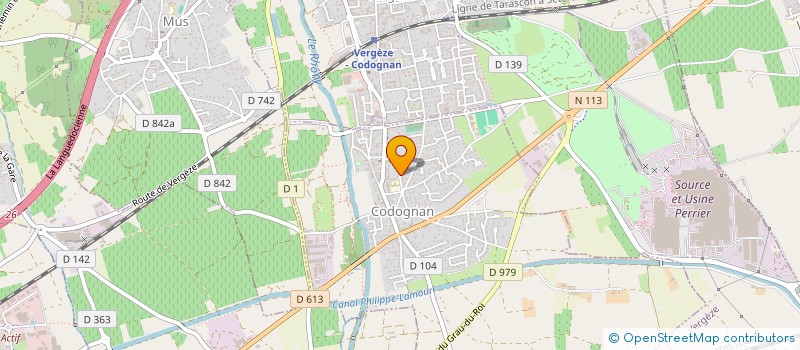 localisation de l'entreprise MONSIEUR HUGO BERARD  CODOGNAN