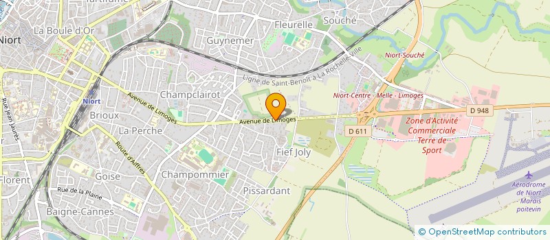 localisation de l'entreprise MONSIEUR HUGO BERGEAUD  NIORT