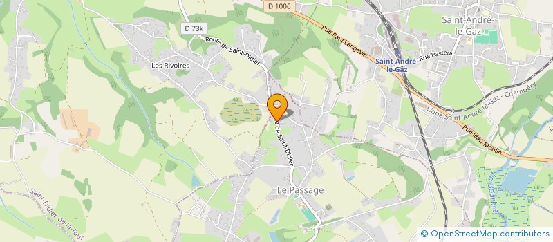 localisation de l'entreprise MONSIEUR HUGO BERGER-POULAT  LE PASSAGE