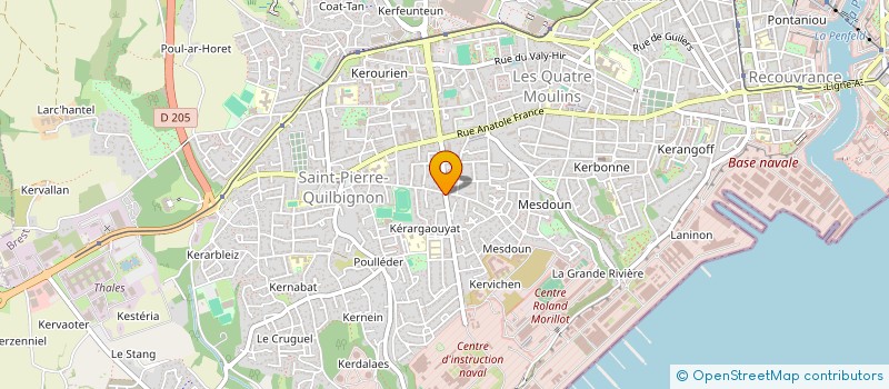 localisation de l'entreprise MONSIEUR HUGO BERNARD à BREST