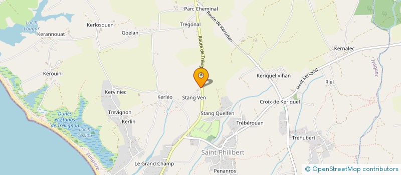 localisation de l'entreprise MONSIEUR HUGO BERNARD  TREGUNC