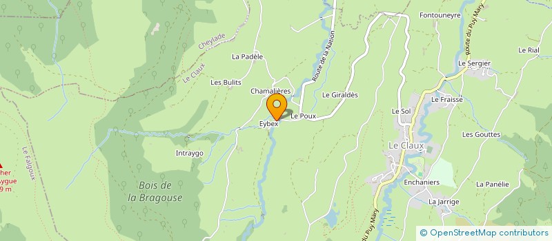 localisation de l'entreprise MONSIEUR HUGO BERNARD à LE CLAUX