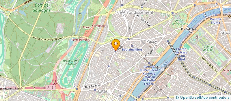 localisation de l'entreprise MONSIEUR HUGO BERTRAND à BOULOGNE-BILLANCOURT