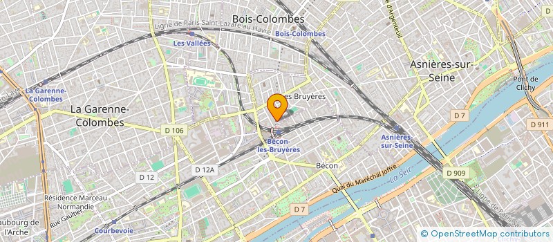 localisation de l'entreprise MONSIEUR HUGO BERTRAND à ASNIERES-SUR-SEINE