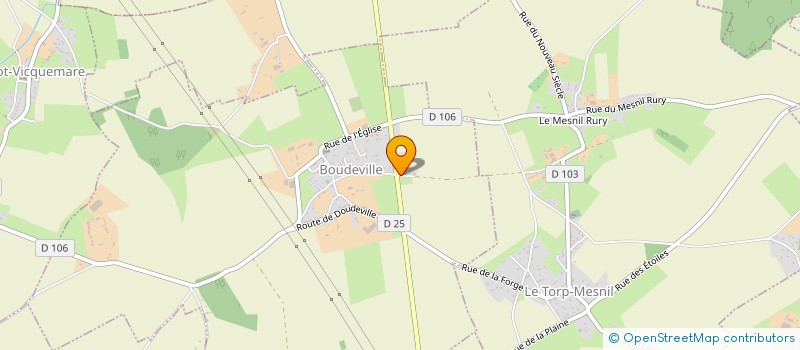 localisation de l'entreprise MONSIEUR HUGO BESNIER  BOUDEVILLE