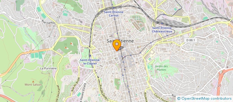 localisation de l'entreprise MONSIEUR HUGO BESSEYRE à SAINT-ETIENNE