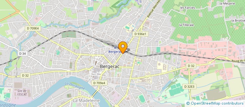 localisation de l'entreprise MONSIEUR HUGO BEYLAT à BERGERAC