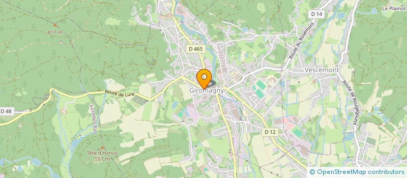 localisation de l'entreprise MONSIEUR HUGO BIANCHI à GIROMAGNY