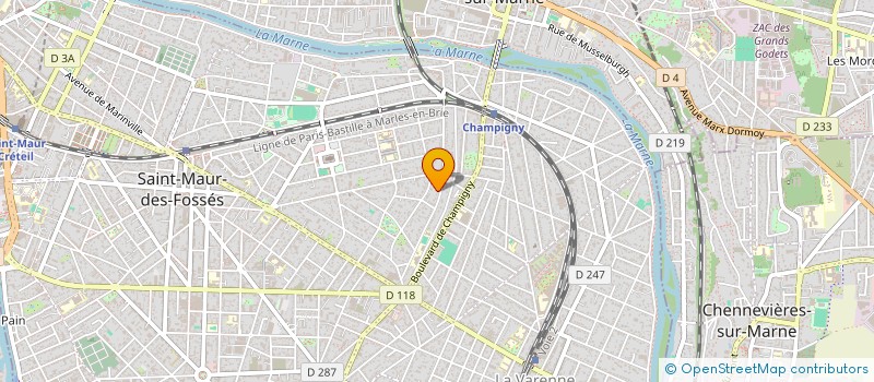 localisation de l'entreprise MONSIEUR HUGO BICHET  SAINT-MAUR-DES-FOSSES