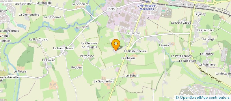 localisation de l'entreprise MONSIEUR HUGO BLANCHET  MORDELLES