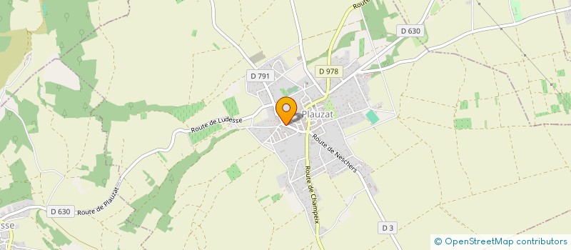 localisation de l'entreprise MONSIEUR HUGO BODELLE  PLAUZAT