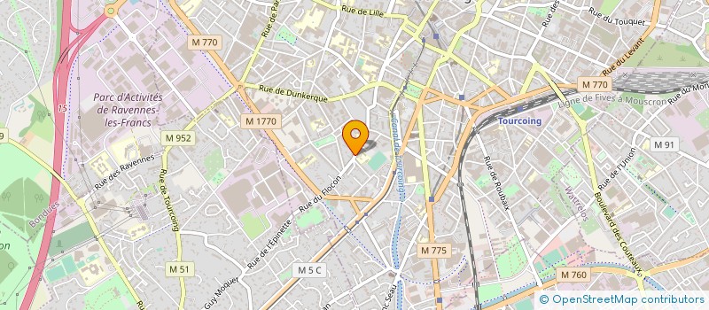 localisation de l'entreprise MONSIEUR HUGO BOGRAND  TOURCOING