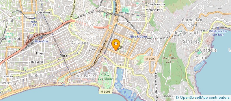 localisation de l'entreprise MONSIEUR HUGO BONAVENTURA O CASICCI à NICE