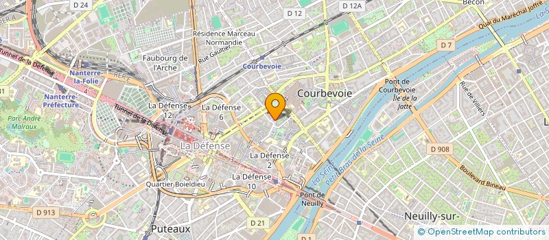 localisation de l'entreprise MONSIEUR HUGO BONNIFAIT à COURBEVOIE