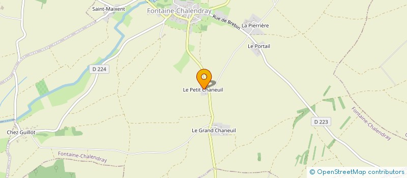 localisation de l'entreprise MONSIEUR HUGO BOREL à FONTAINE-CHALENDRAY